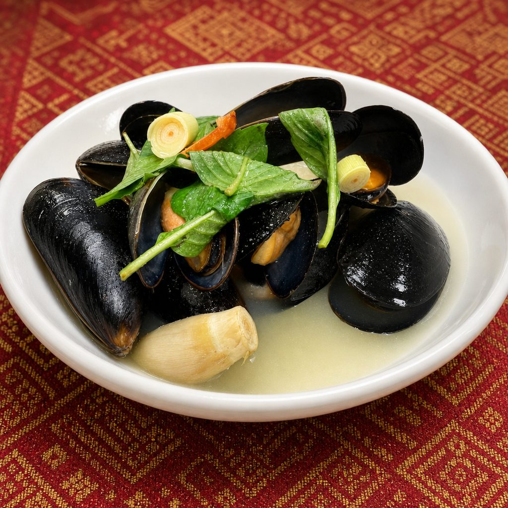 Steamed Mussels.