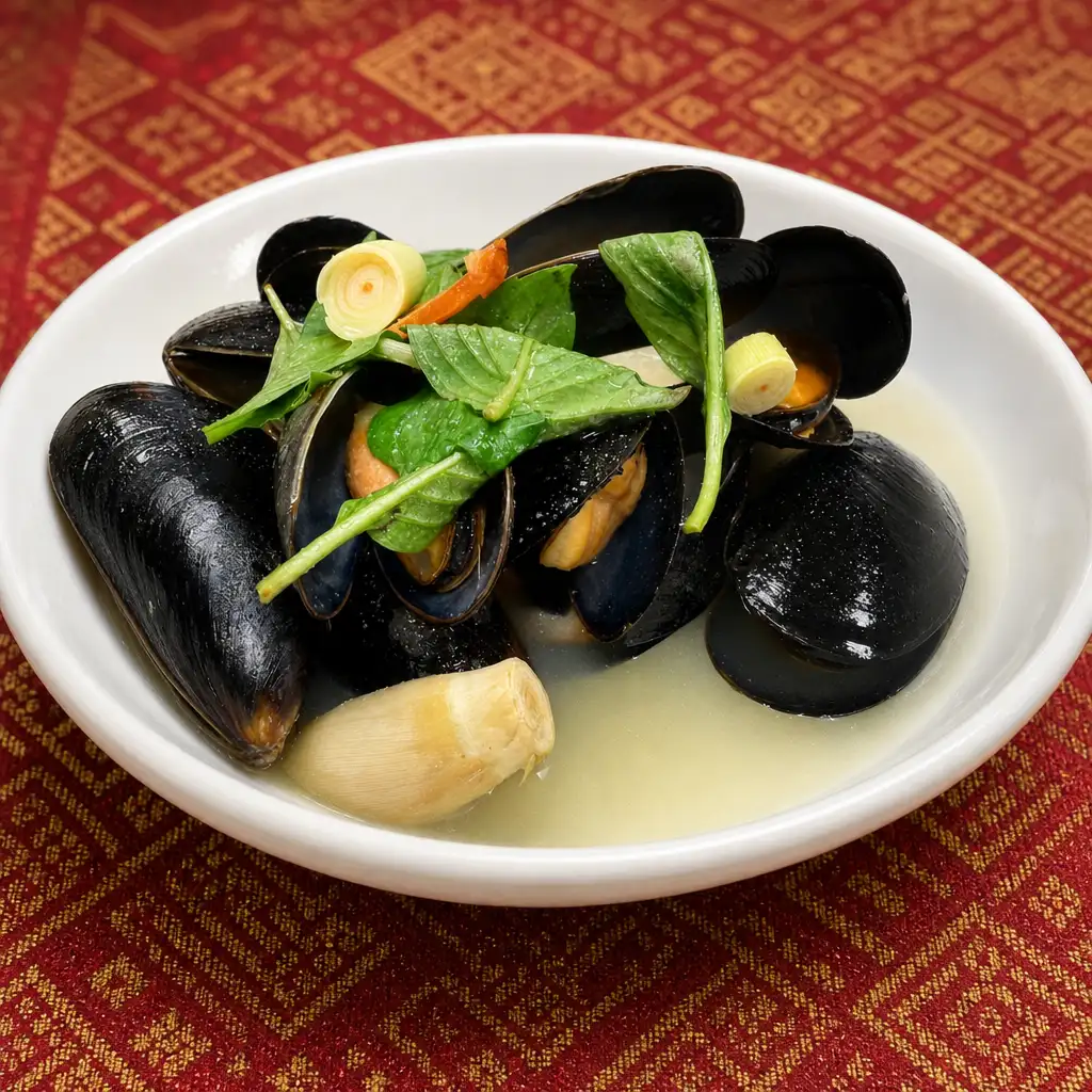 Steamed Mussels.