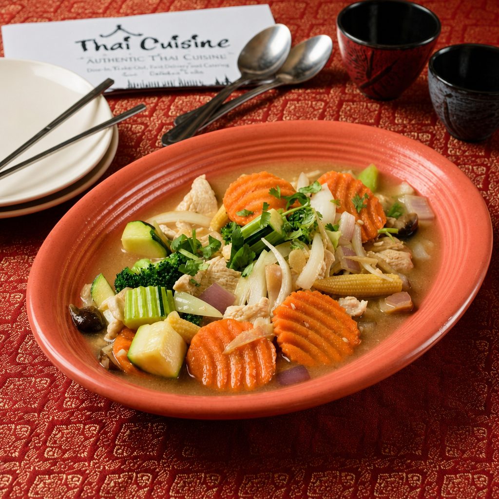 Gai Pad King (Ginger Chicken).