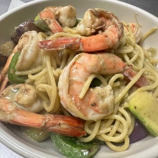 Pasta Green Curry Shrimp